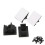 Lightweight Nylon Clips Multi-surface Compatible Clips Black Adhesive Backed Clips Adjustable Clamp Durable Cable Clamps Adjustable Cable Clips for 8