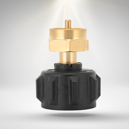 Universal Brass Propane Refill Adapter for 20LB to 1LB Cylinders 2