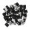Lightweight Nylon Clips Multi-surface Compatible Clips Black Adhesive Backed Clips Adjustable Clamp Durable Cable Clamps Adjustable Cable Clips for 4