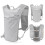 Waterproof 5L Bicycle Running Backpack with Hydration Layer, Light Gray/Orange 4
