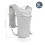Waterproof 5L Bicycle Running Backpack with Hydration Layer, Light Gray/Orange 2
