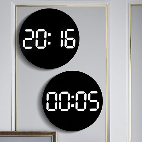10' Electronic Clock Large Screen Digital Clock With Remote Control LED Display For Various Settings 2