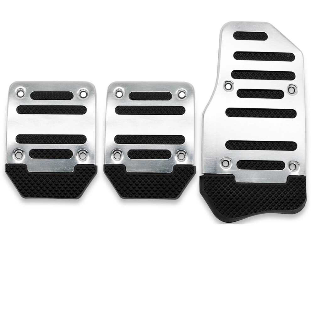 Car Brake Pedal Pad With Antislip Surface, Aluminum Alloy Universal Cover For Most Vehicles 9199774660488