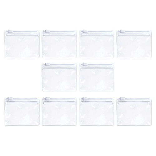 Pochettes à fermeture éclair EVA 10 pièces,-transparent 7,6x7