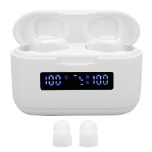 Bezdrôtové slúchadlá do uší Bluetooth s potlačením hluku a jasným pri hovoroch, stereo zvukom, LED displejom, dlhou výdržou batérie pre