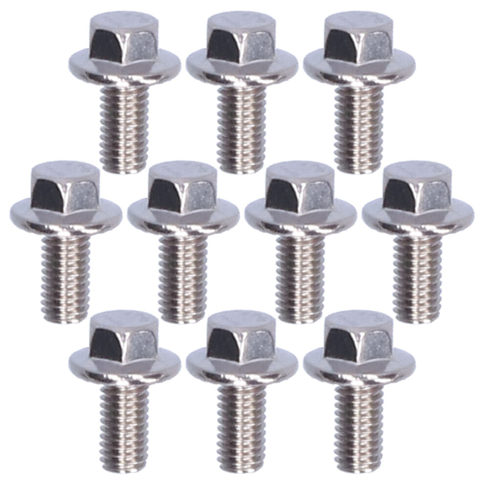 Hex Flange Screws Rust And Corrosion Resistant Stainless Steel 304 Fasteners For Wood And Humid Environments Hex Head Bolts Lightweight And Portable 9358999962016