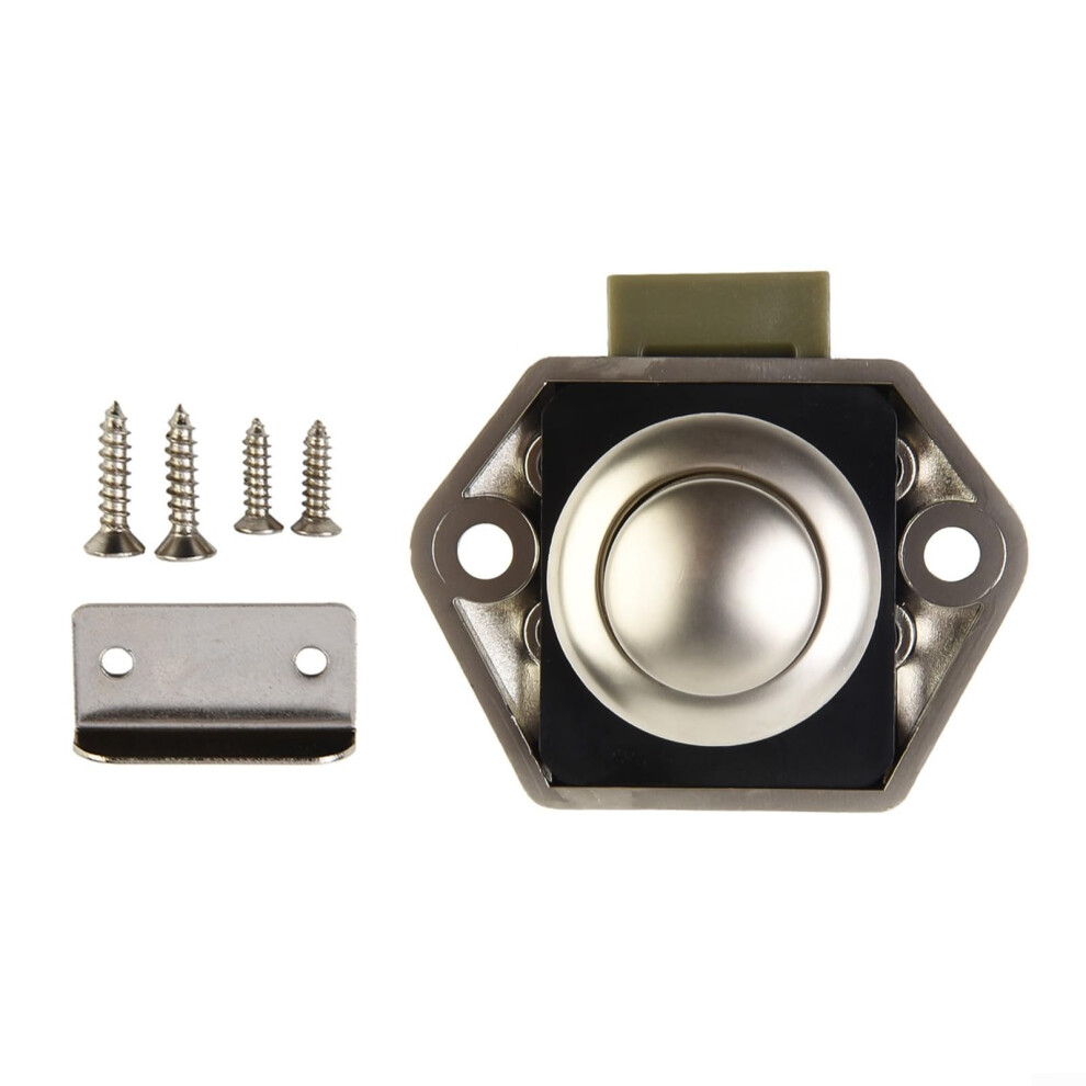Rv Cabinet Latch Keyless Push Button Lock Fits 1527Mm Doors For Boat Drawers Caravans 9199774660945