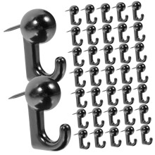 Push Pins 50Pack Black MultiFunction Thumb Tacks For Cork Boards Photo Display Bulletin Boards Crafts Wall Decorations