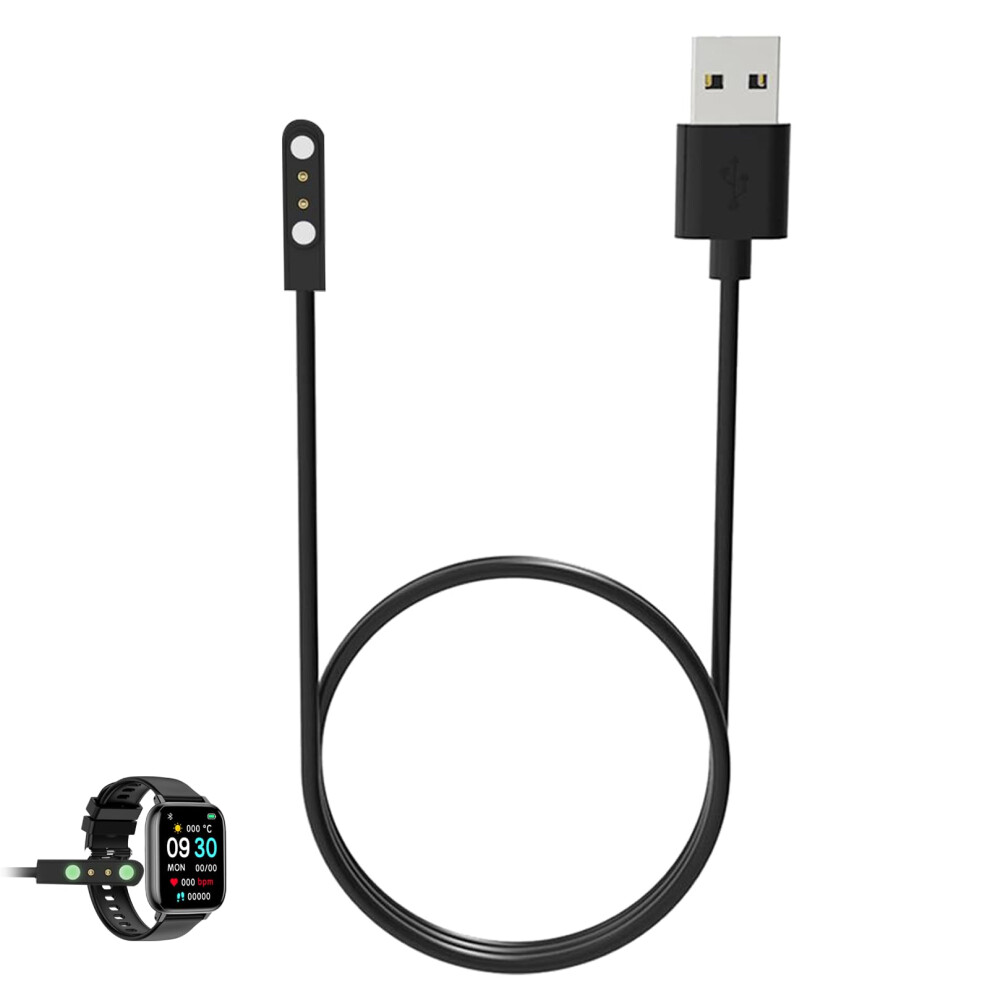 Smart Watch Charger 2 Pin Magnetic Usb Cable 60Cm Fast Charging For Radley Haylou Ticwatch 9347817614657