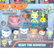 8Pcs Set The Octonauts Action Figure Doll Toy Barnacles Peso Kwazii Crew Pack