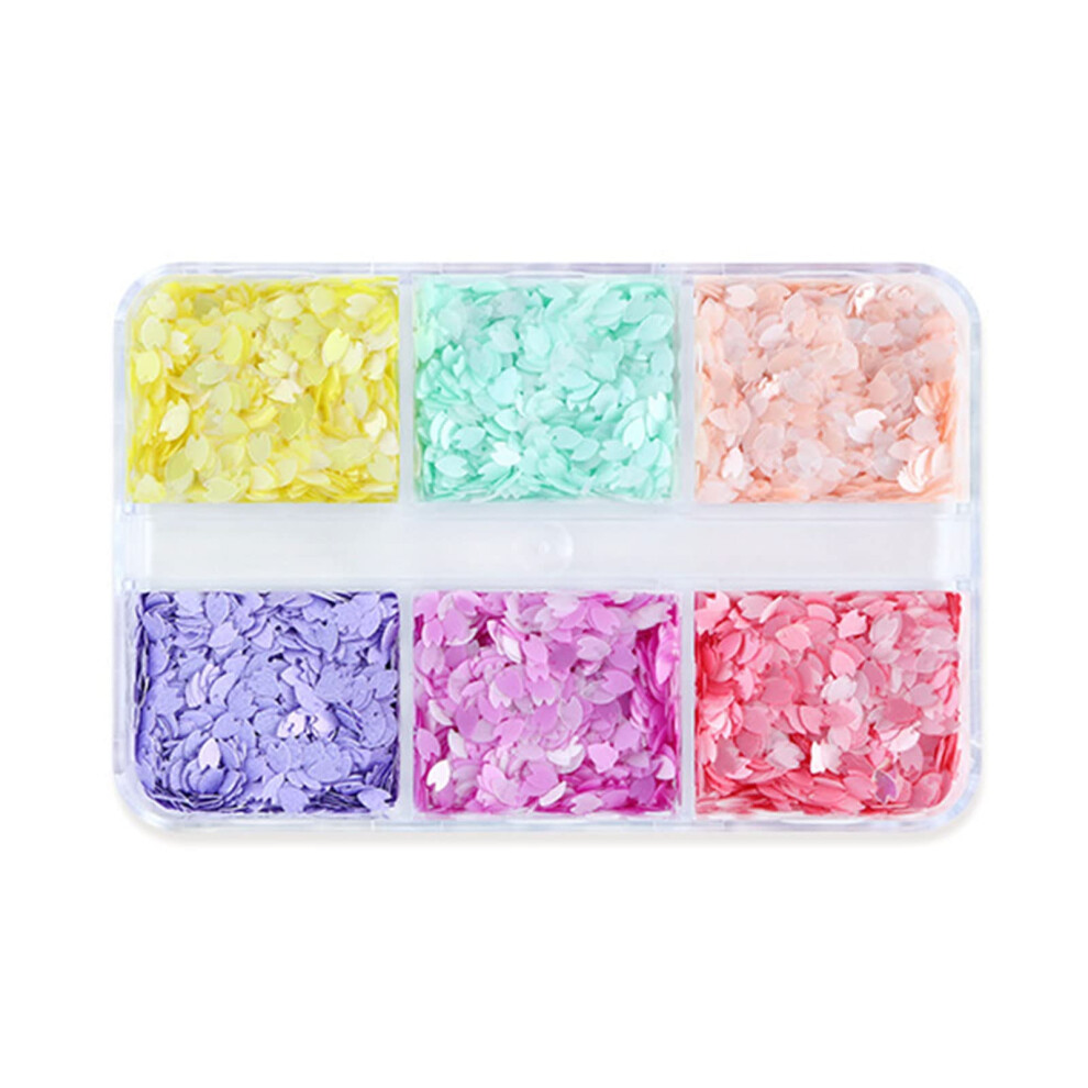 Sequins Flowers Decals Petals for Decoration, DIY Craft Embellishments, Iridescent Flower Stickers