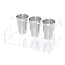 Acrylic Hair Tool Organizer Countertop Storage Box for-Clear