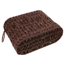 Elegant Wicker Toilet Paper Storage Basket Narrow-brown S