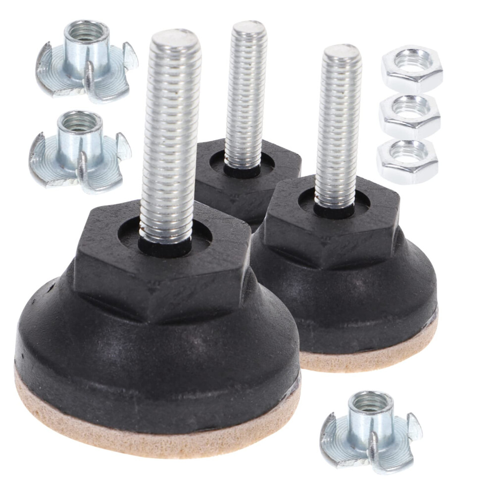 8Pcs Heavy Duty Adjustable Furniture Leveling Feet With Felt Pads For Floor Protection 9199774661416