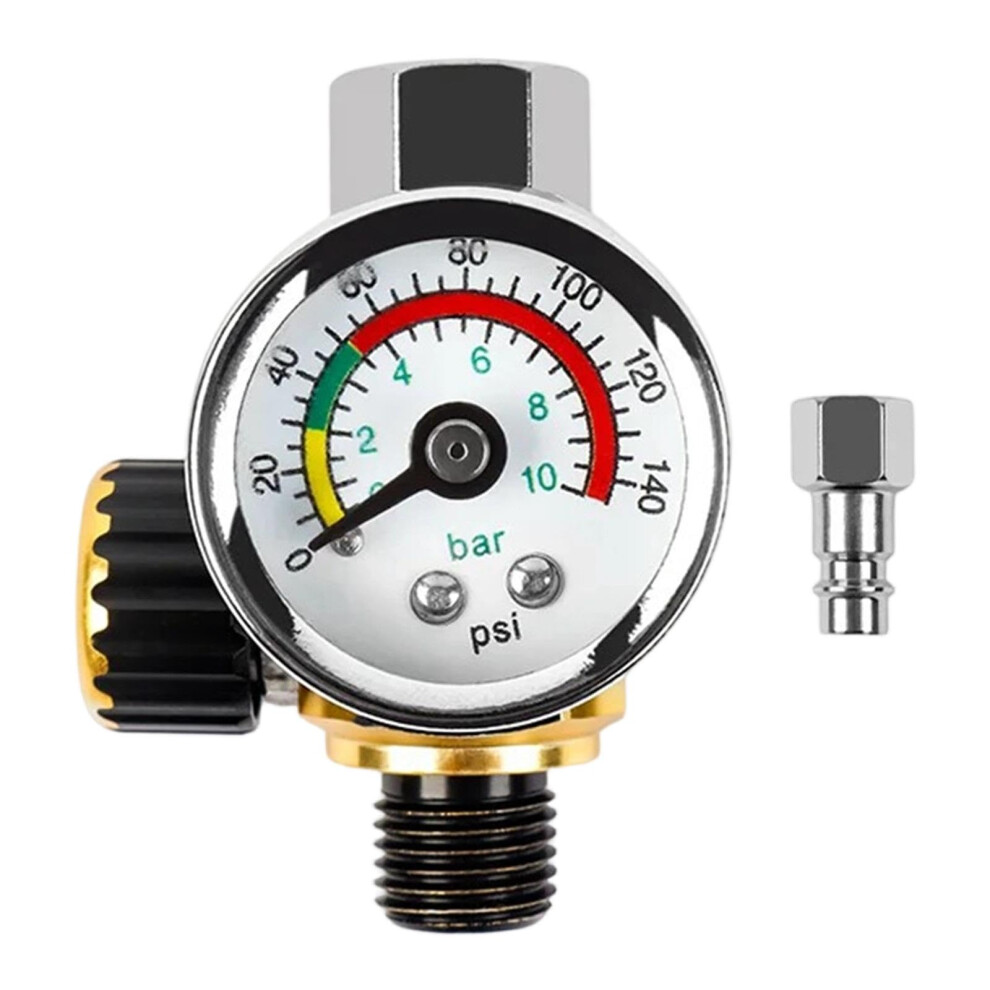 Air Compressor Regulator With Gauge For Spray Painting, Accurate Pressure Control, Durable Metal 9199774661577