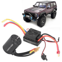Durable 3650 4300KV Brushless Motor & 60A ESC for 1/10 RC Vehicles
