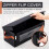 2 Packs Stackable CD Storage Box with Clear Window and Zipper, Dustproof Large Capacity Holder 2