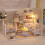 Miniatur mit Möbeln DIY Holzbausatz Minihaus 2