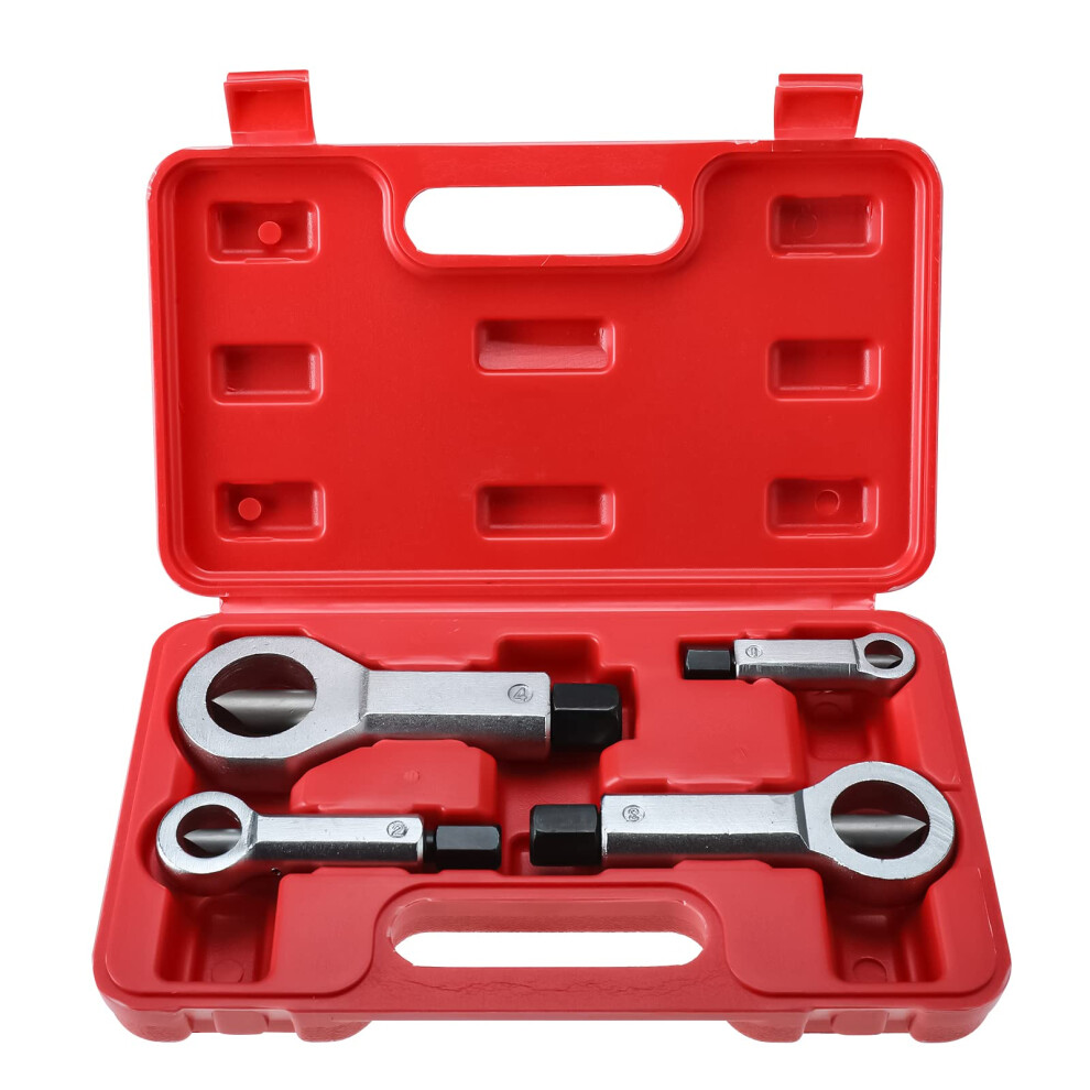 Heavy Duty Nut Splitter Tool For Rusted Or Damaged Nuts, Fast Removal, Protects Bolt Threads, 4 Sizes 9187378914762