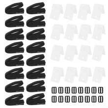 Pool Cover Straps Set 8ft Adjustable with Buckles and Clips for Solar Pool Cover Reel 16pcs