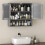 Homcom (Grey) HOMCOM Bathroom Cabinet, Wall Mounted Cabinet with Adjustable Shelves 7