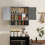 Homcom (Grey) HOMCOM Bathroom Cabinet, Wall Mounted Cabinet with Adjustable Shelves 8