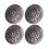 10 Sets Nieten mit Blumenmuster, 26 mm, 4