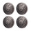 10 Sets Nieten mit Blumenmuster, 26 mm, 6