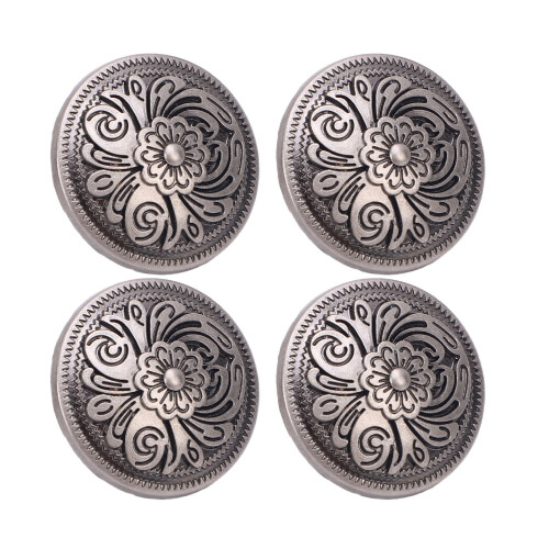 10 Sets Nieten mit Blumenmuster, 26 mm, 2