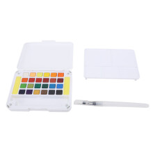 Aquarellfarben-Set, 24 Farben, schnelltrocknend,