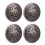 10 Sets Nieten mit Blumenmuster, 26 mm, 8