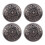 10 Sets Nieten mit Blumenmuster, 26 mm, 7