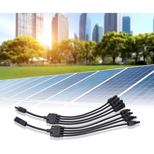 Solar Panel Connector MC4 4 to 1 Y Type Parallel Adapter IP67 Waterproof for PV Cable System 1