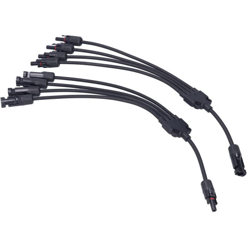 Solar Panel Connector MC4 4 to 1 Y Type Parallel Adapter IP67 Waterproof for PV Cable System 2