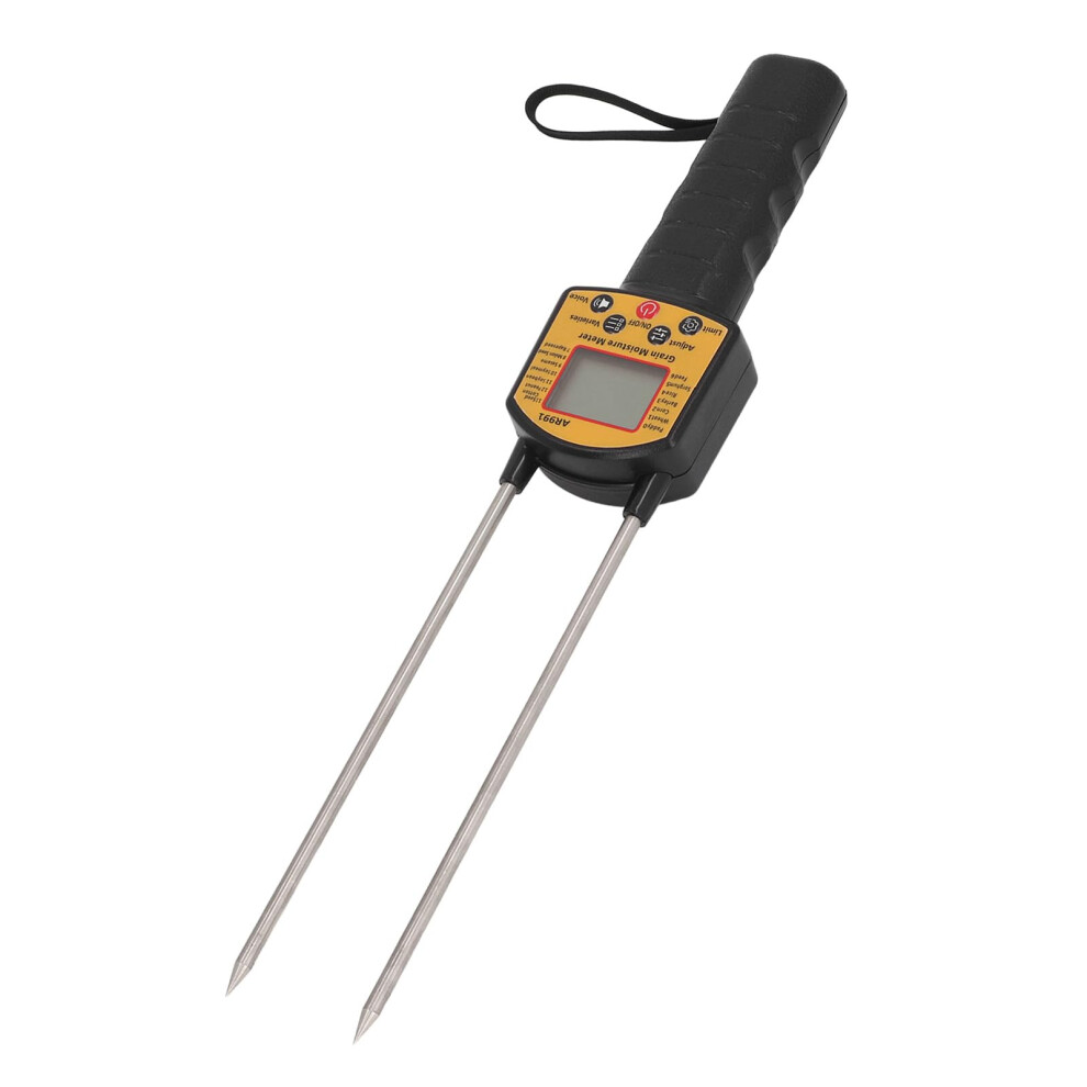 Grain Moisture Meter With Dual Probe Accuracy, Lcd Display And Voice Prompt For Rice Wheat Corn Beans 9199774662864