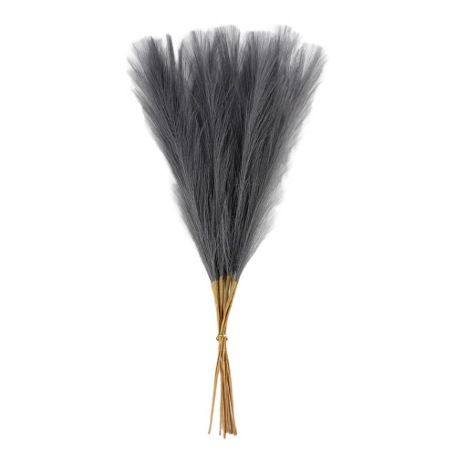 30Pcs Artificial Pampasgrass Dried Flower Artificial Plant-Gray