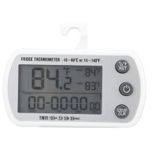 Digitale koelkast-vrieskastthermometer, thermometer met groot lcd-scherm en magnetische achterkant, niet-giftige en smaakloze waterdichte