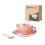 Unique Ceramic Coffee Cups with Saucers-Pink leather box 7 1