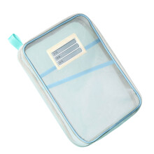 Portable Book Organizer Bag with Handle Waterproof-Blue