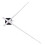 1Set DIY Quartzs Watch Silents Wall Clock Movement-Silver 1