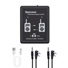 SR629 2 in 1 Duplex Radio Repeater Controller with Cable, Extended Range, 72Hr Battery