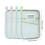 Waterproof Dustproof Zippered Pouch Book Storage Bag for-Pink 2