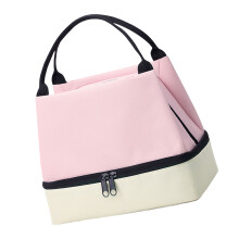 Sturdy Oxford Lunch Pack with Two Levels Easy to Use-Pink
