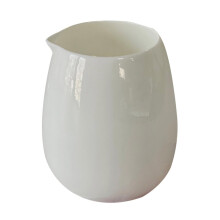 Ceramic Milk Jug HeatResistant Bone Porcelain Frothing Pitcher with Spout for Home Beverage Serving