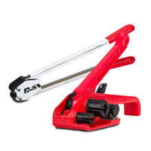 Heavy Duty Pallet Strapping Tool with Cutter, Manual Tensioner and Sealer Banding Kit for Industrial Packaging
