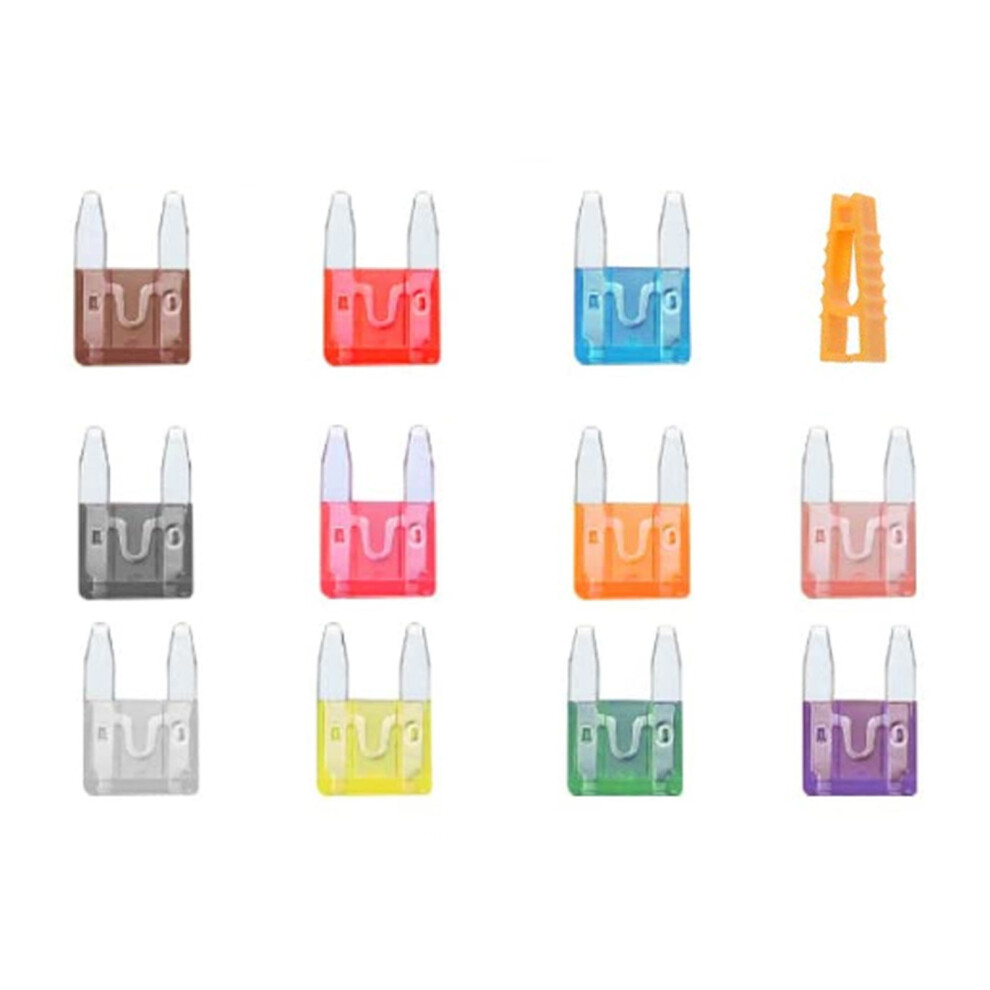 150Pcs Mini Blade Fuses Kit 2A-40A, Color Coded, Storage Box 4191379561769
