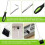 Screen Roller Tool Set 14pcs with Dual Wheel Design, Clips and Brush for Window Screen Installation 2