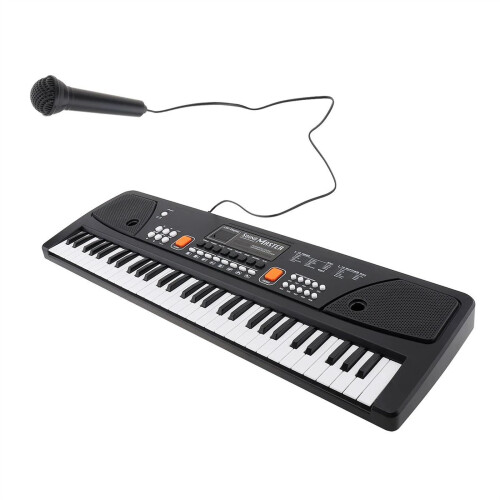 61 Keys Electronic Keyboard Piano with Microphone for Beginners, Multiple Tones and Rhythms 1