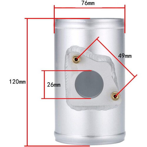 Performance Flow Meter 76mm Flow Sensor Adapter Size 76mm Pipe System Compatibility 2