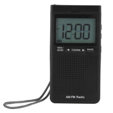 Radio portabil, radio cu tranzistor cu recepție AM/FM, alimentat cu baterii, cu semnal excelent, recepție pe rază lungă de acțiune, pentru